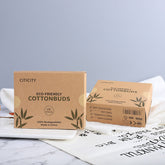 Cotton swabs in bamboo stick carton